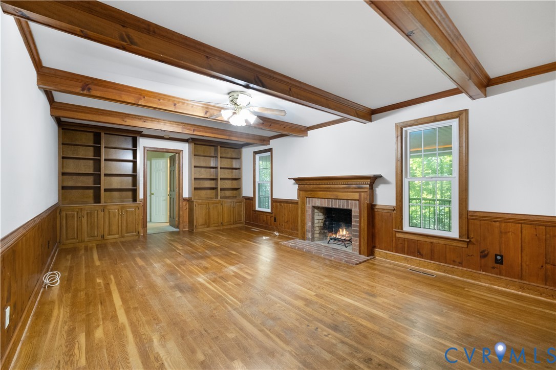 8939 Cardiff Road North Chesterfield, VA 23236 - Photo 8 of 45 Unfurnished living room featuring a ceiling fan, a
