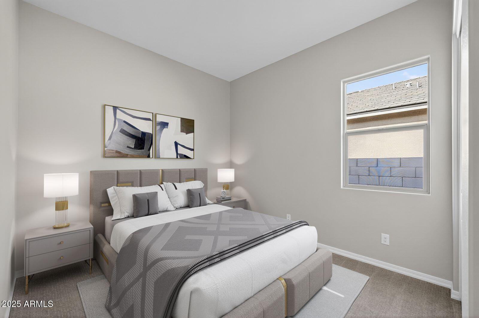 3191 West Santa Rosa Road San Tan Valley, AZ 85144 - Photo 26 of 52 a bedroom with a bed and a window