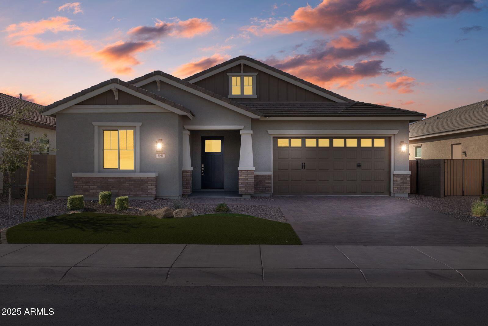 3191 West Santa Rosa Road San Tan Valley, AZ 85144 - Photo 3 of 52 a view of a big house with a yard