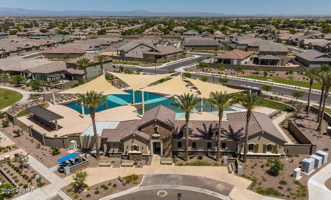 3191 West Santa Rosa Road San Tan Valley, AZ 85144 - Photo 41 of 52 an aerial view of a house with a ocean view