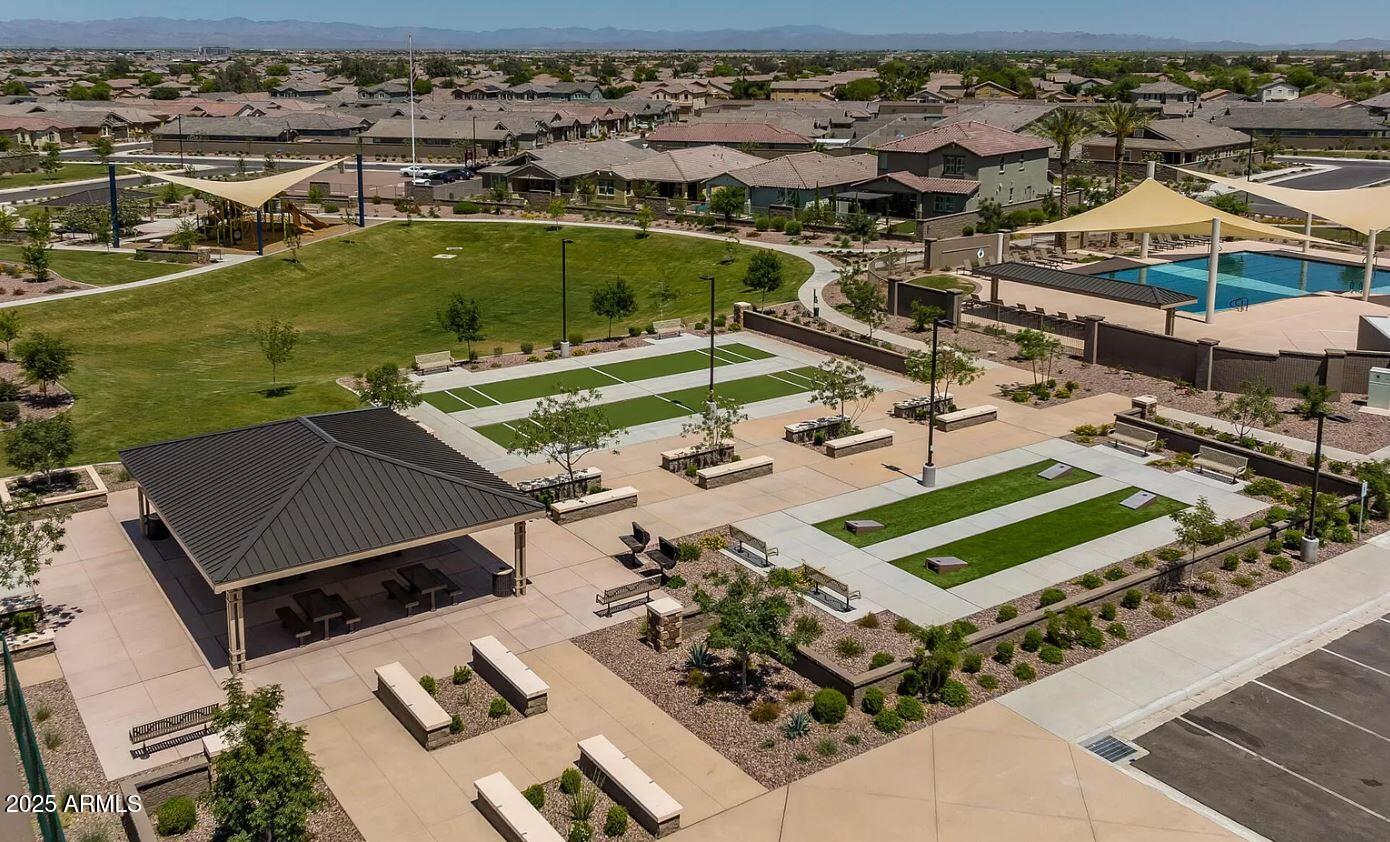 3191 West Santa Rosa Road San Tan Valley, AZ 85144 - Photo 43 of 52 an aerial view of a residential houses with outdoor space