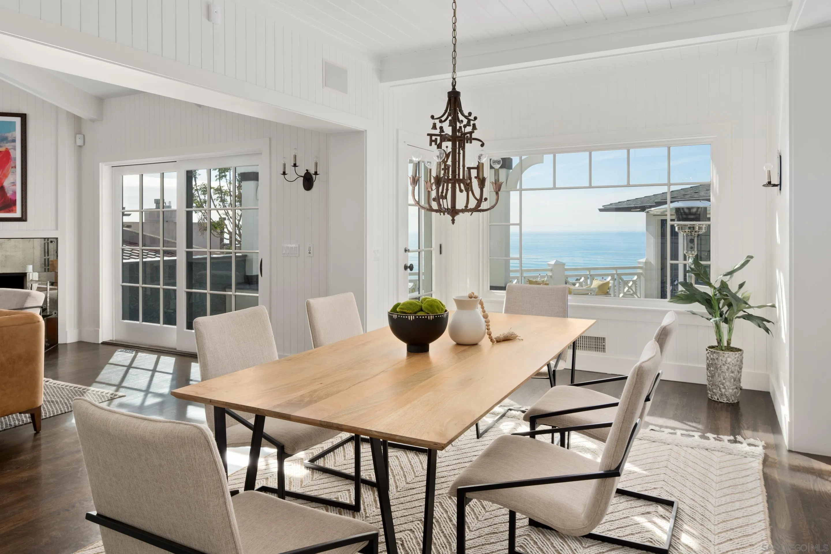 935 Havenhurst Drive La Jolla, CA 92037 - Photo 16 of 21 a view of a dining room with furniture window and outside view