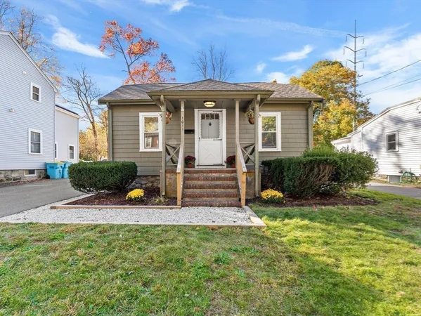 a view of a house with a patio