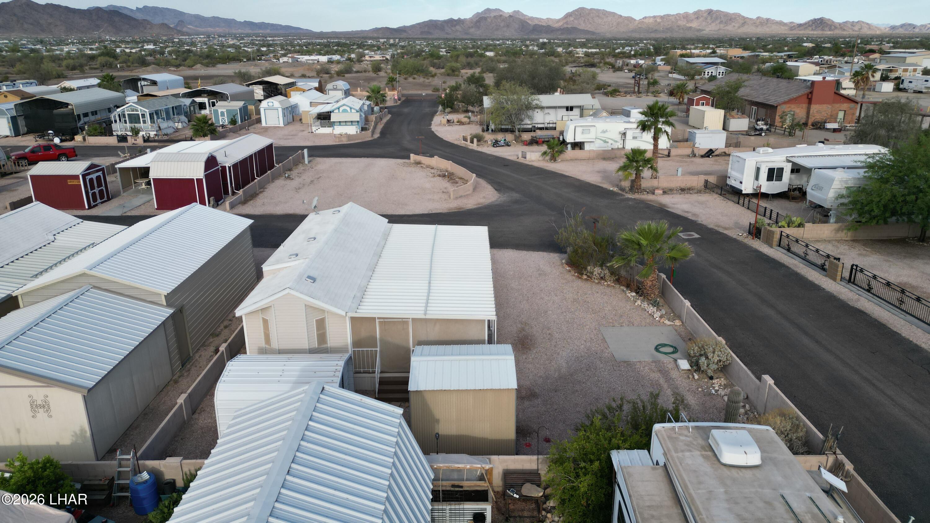 41 North Sagebrush Road Quartzsite, AZ 85346 - Photo 6 of 33 an aerial view of a city with lots of residential buildings