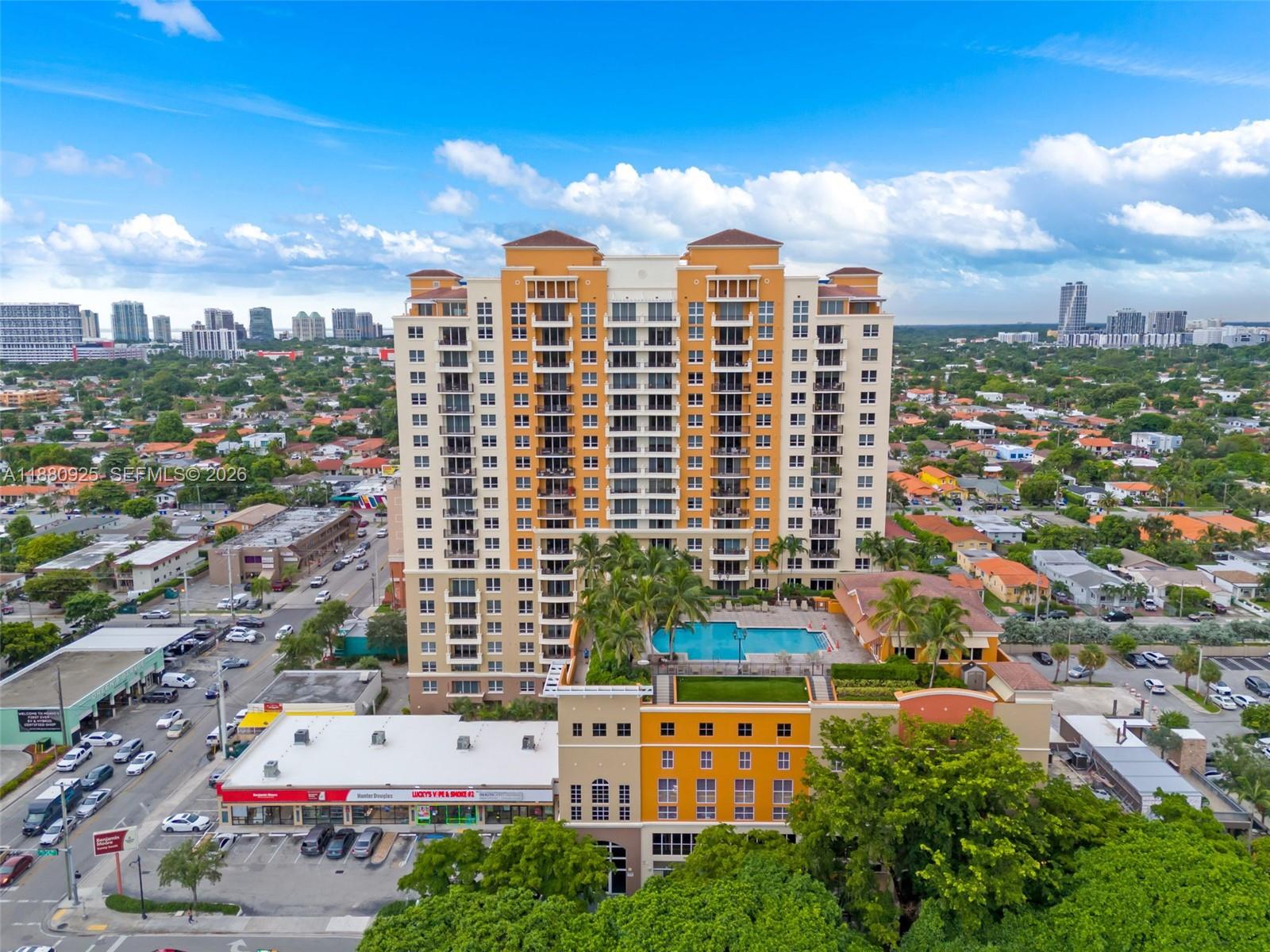 3232 Southwest 22nd Terrace, Unit 801 Miami, FL 33145 - Photo 23 of 23 a view of a city with tall buildings