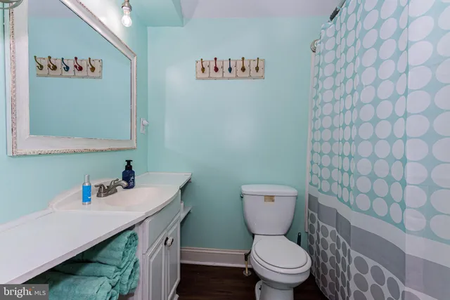 a view of a grassy field with trees in the background