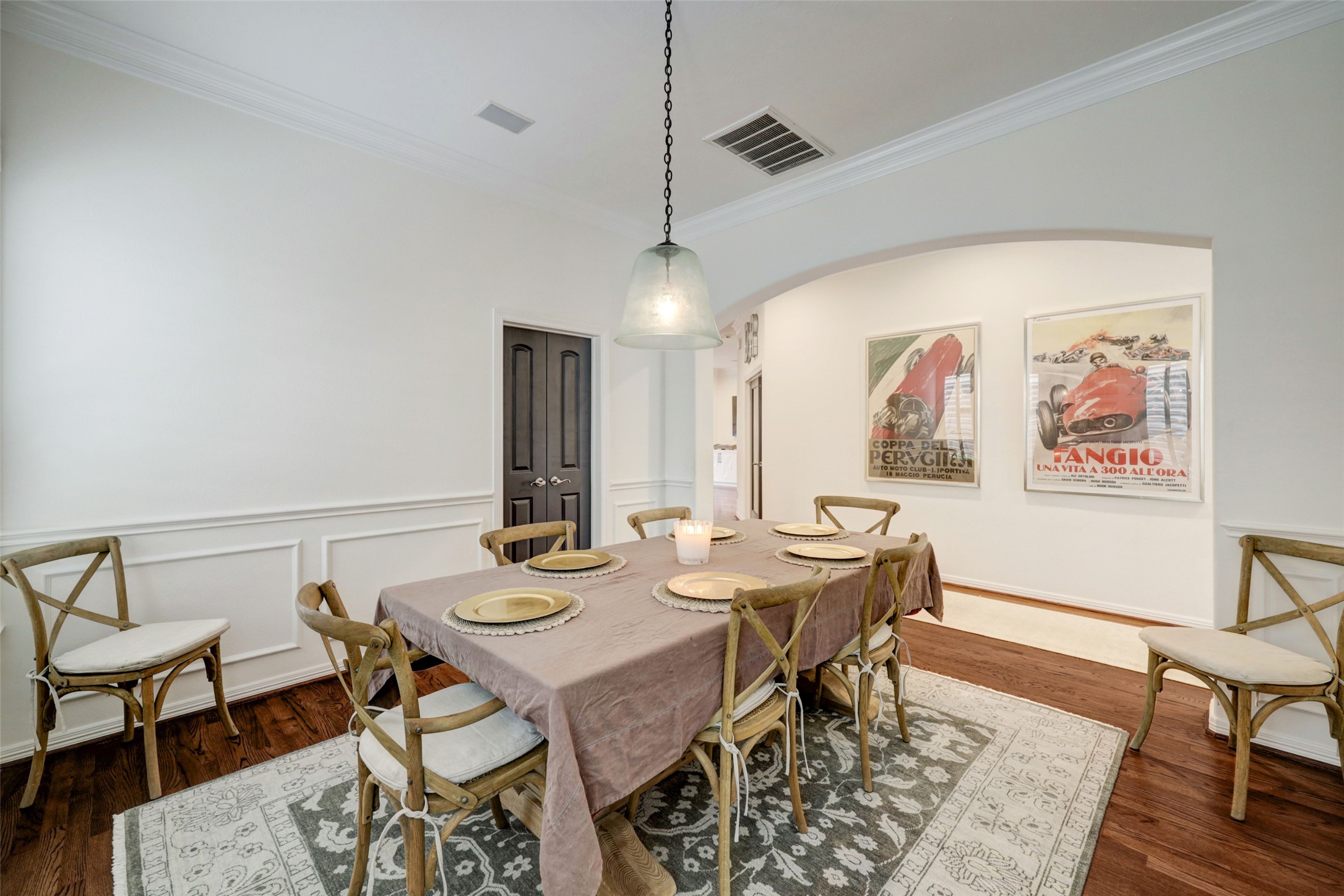 4004 Childress Street Houston, TX 77005 - Photo 16 of 35 a view of a dining room with furniture window and wooden floor