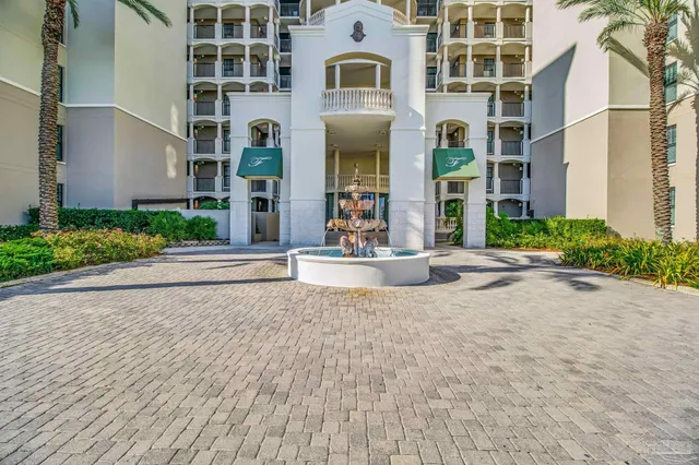 a front view of a building