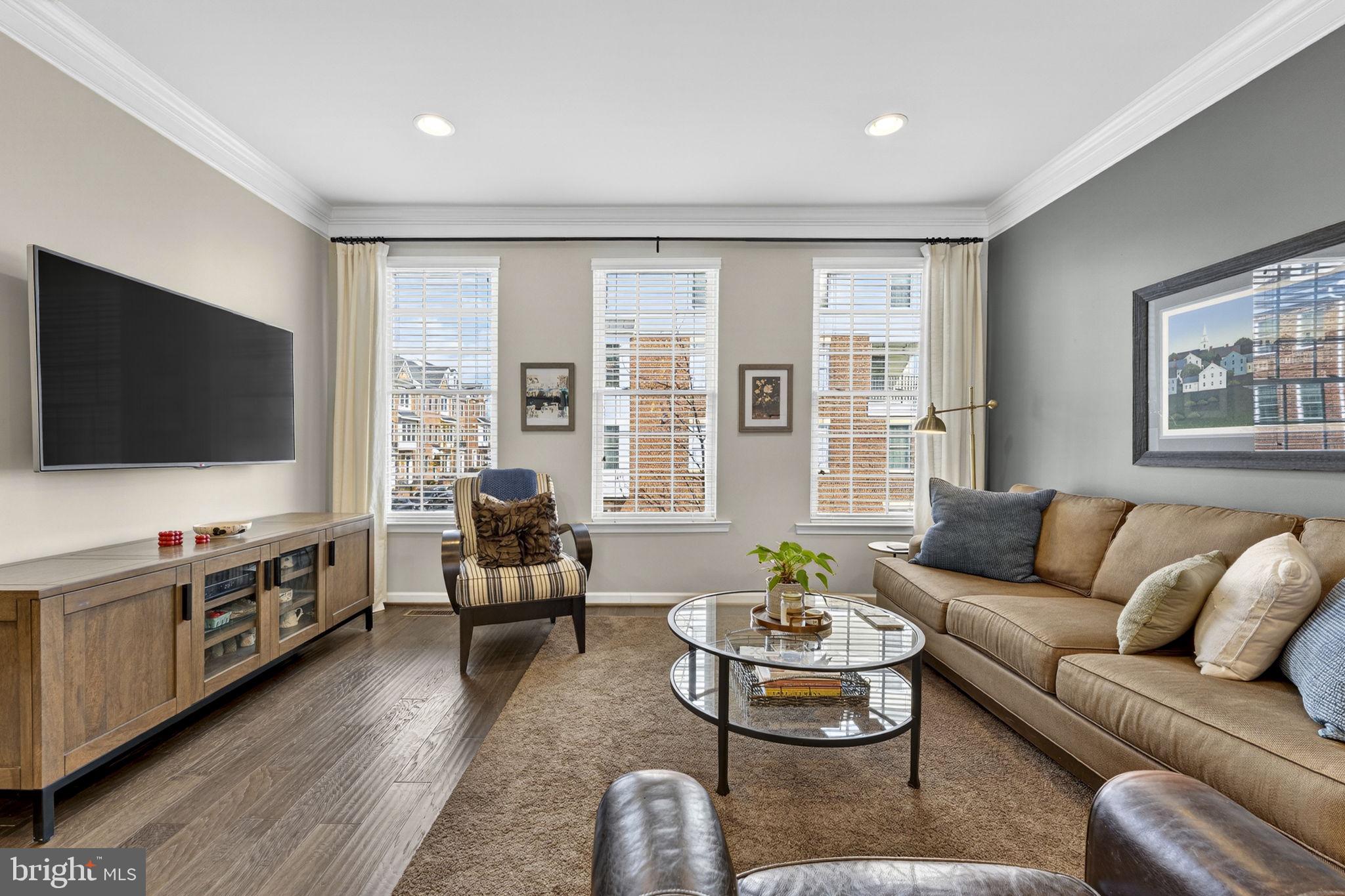 459 Haupt Square Southeast Leesburg, VA 20175 - Photo 7 of 80 a living room with furniture and a flat screen tv