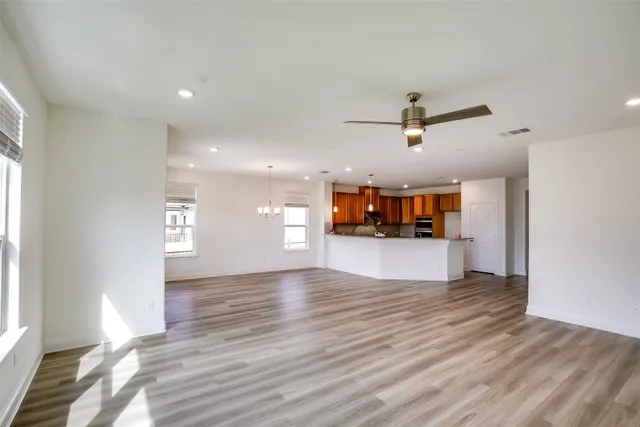 a view of an empty room and window