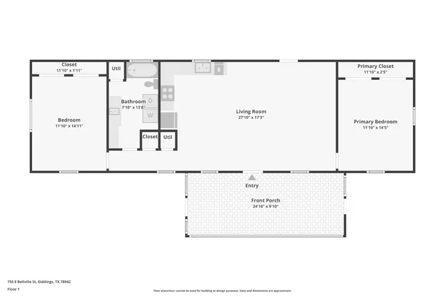 a view of a house with backyard and porch