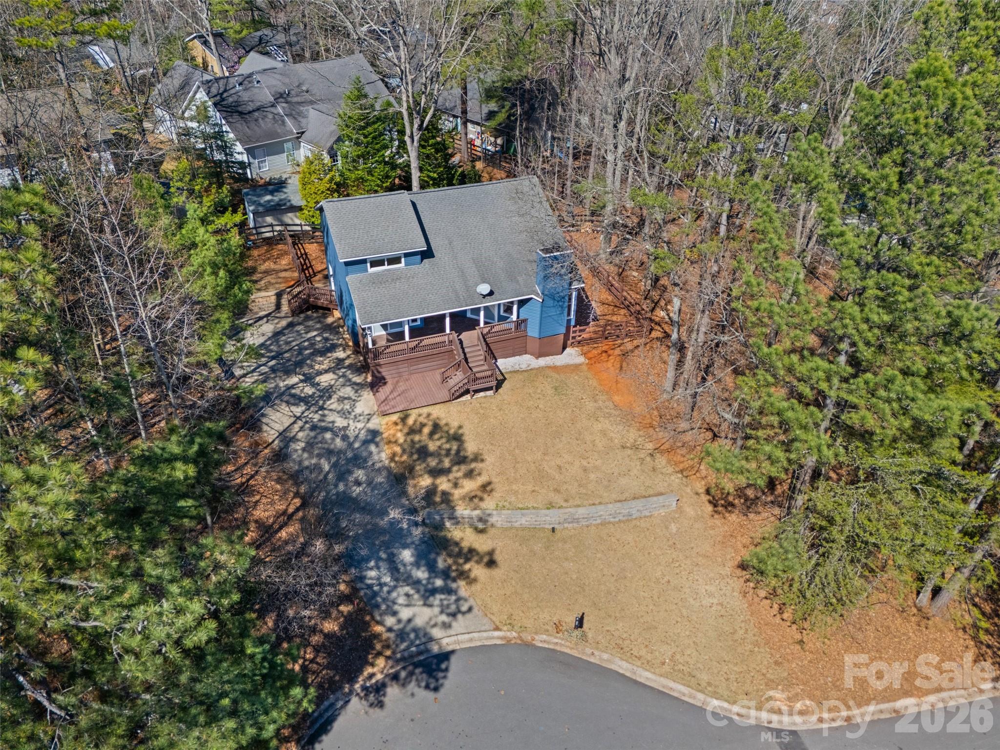 16149 Haroa Court Fort Mill, SC 29708 - Photo 28 of 40 an aerial view of a house with a yard and large tree
