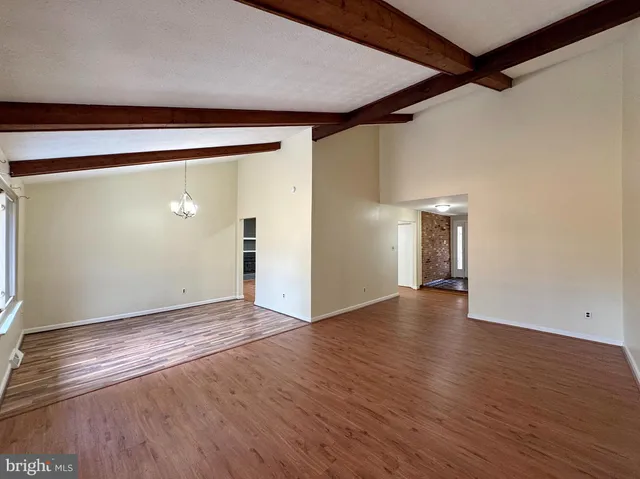 wooden floor in an empty room