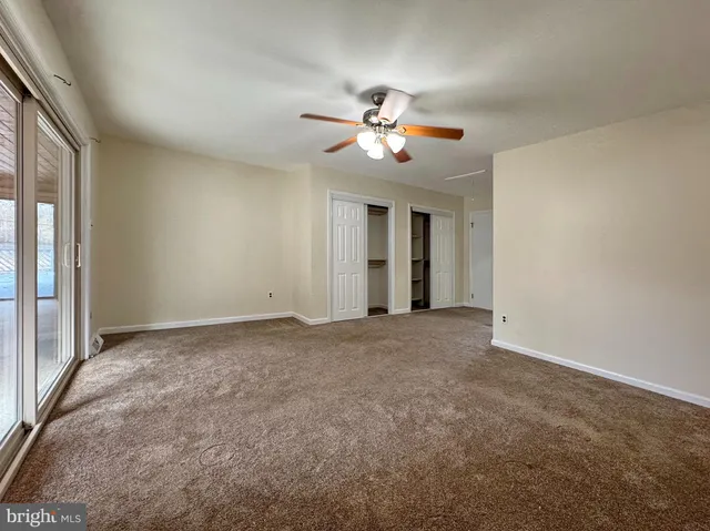 a view of a closet area window