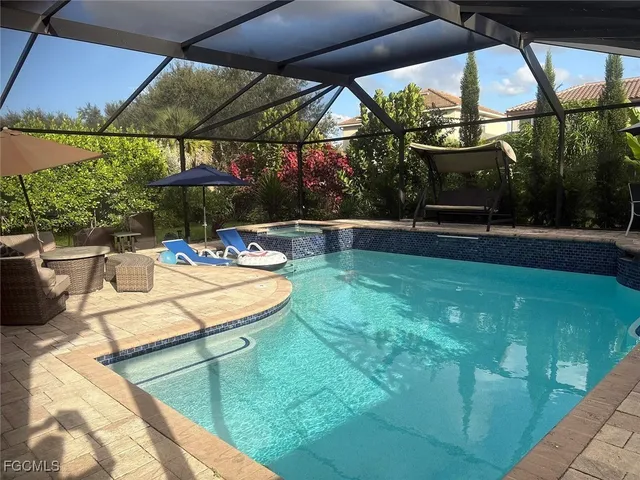 a view of outdoor space yard deck patio and swimming pool