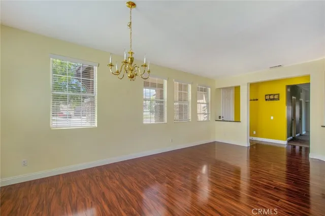 a view of livingroom with hardwood floor and window