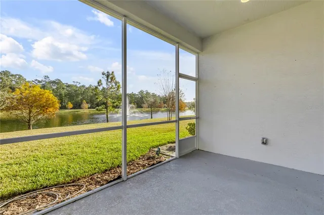 a view of lake view with a large garden