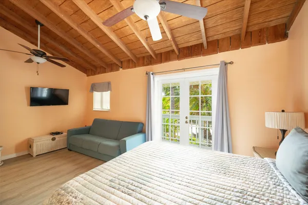 a view of a backyard of a house