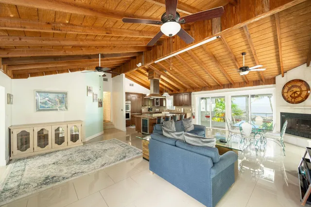 a kitchen with a stove and a microwave