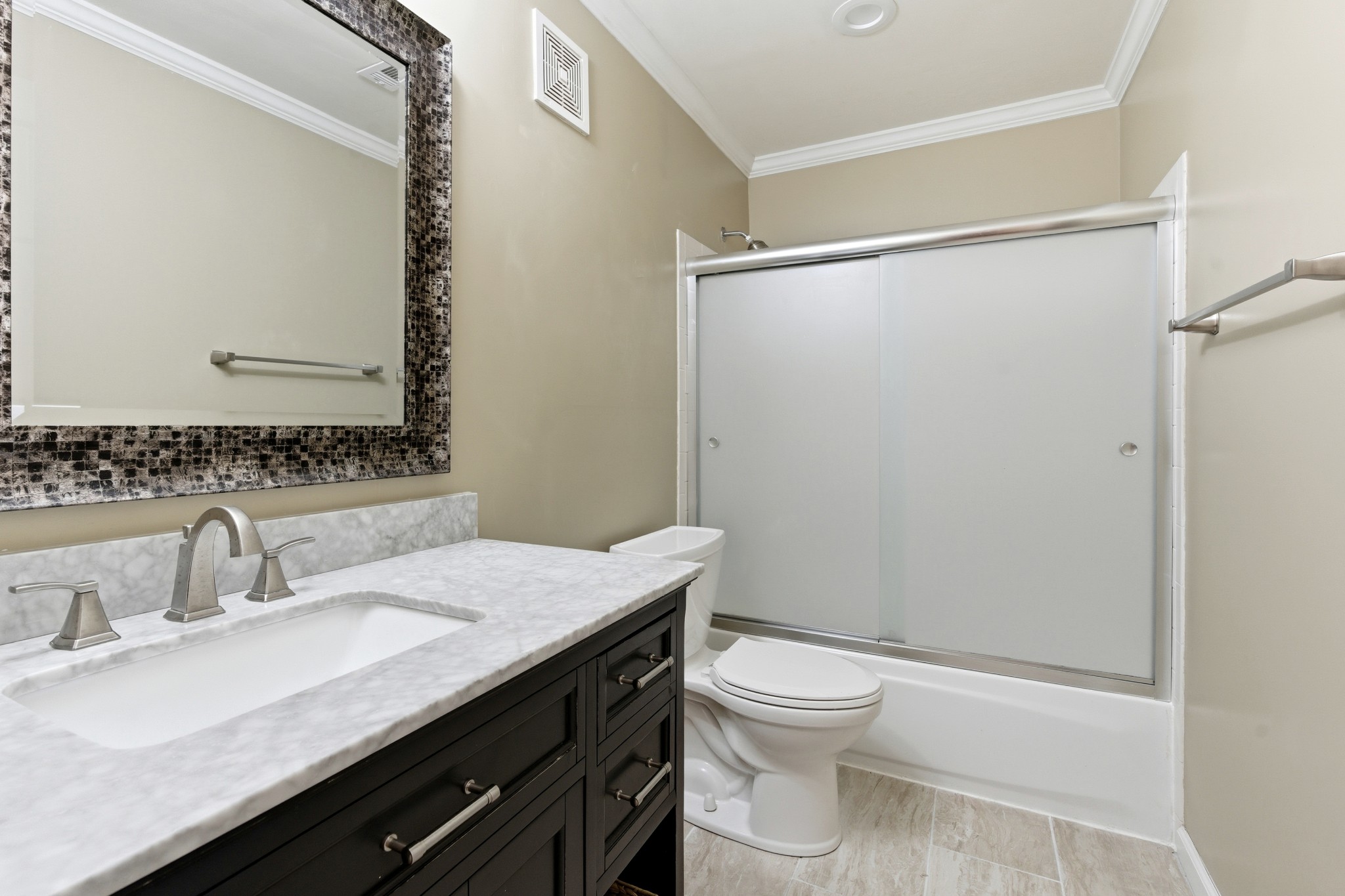 2009 Emery Lane Franklin, TN 37064 - Photo 21 of 39 a bathroom with a granite countertop sink toilet and shower