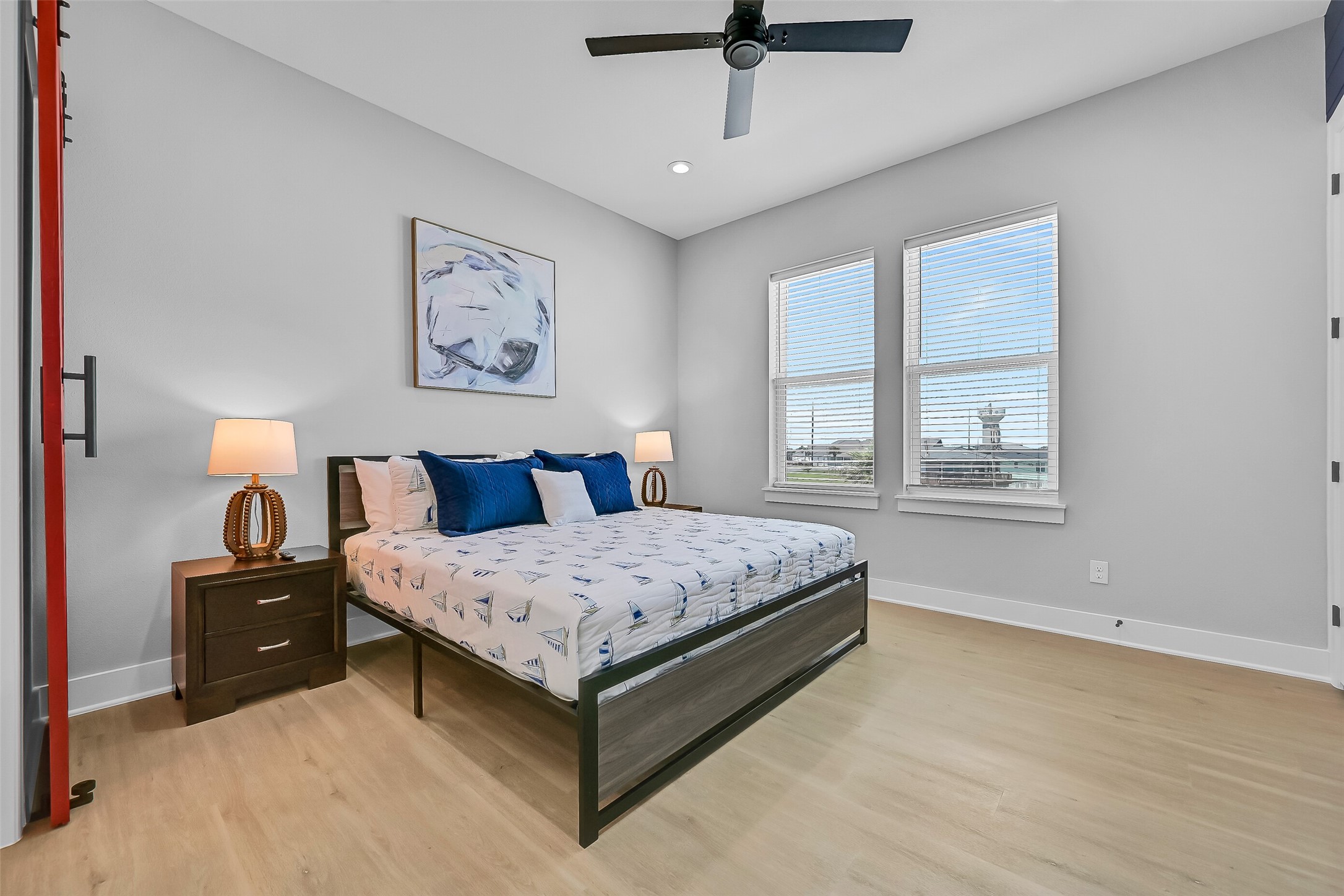 16728 West Beach Road Jamaica Beach, TX 77554 - Photo 24 of 46 Just off of the full bath you will come be welcomed into the primary suite!