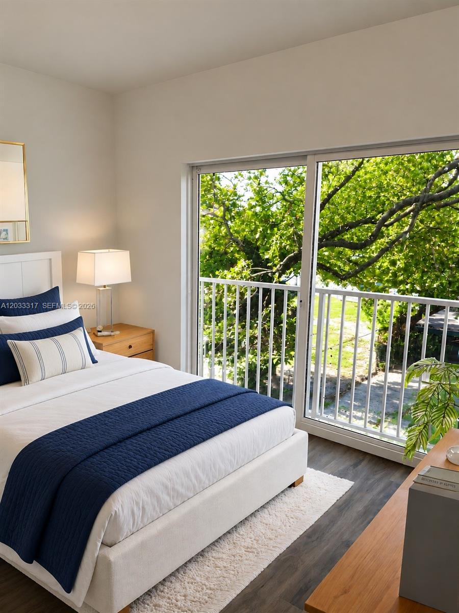 37 Northwest 70th Street, Unit B Miami, FL 33150 - Photo 8 of 17 Bedroom #2 Virtually Staged