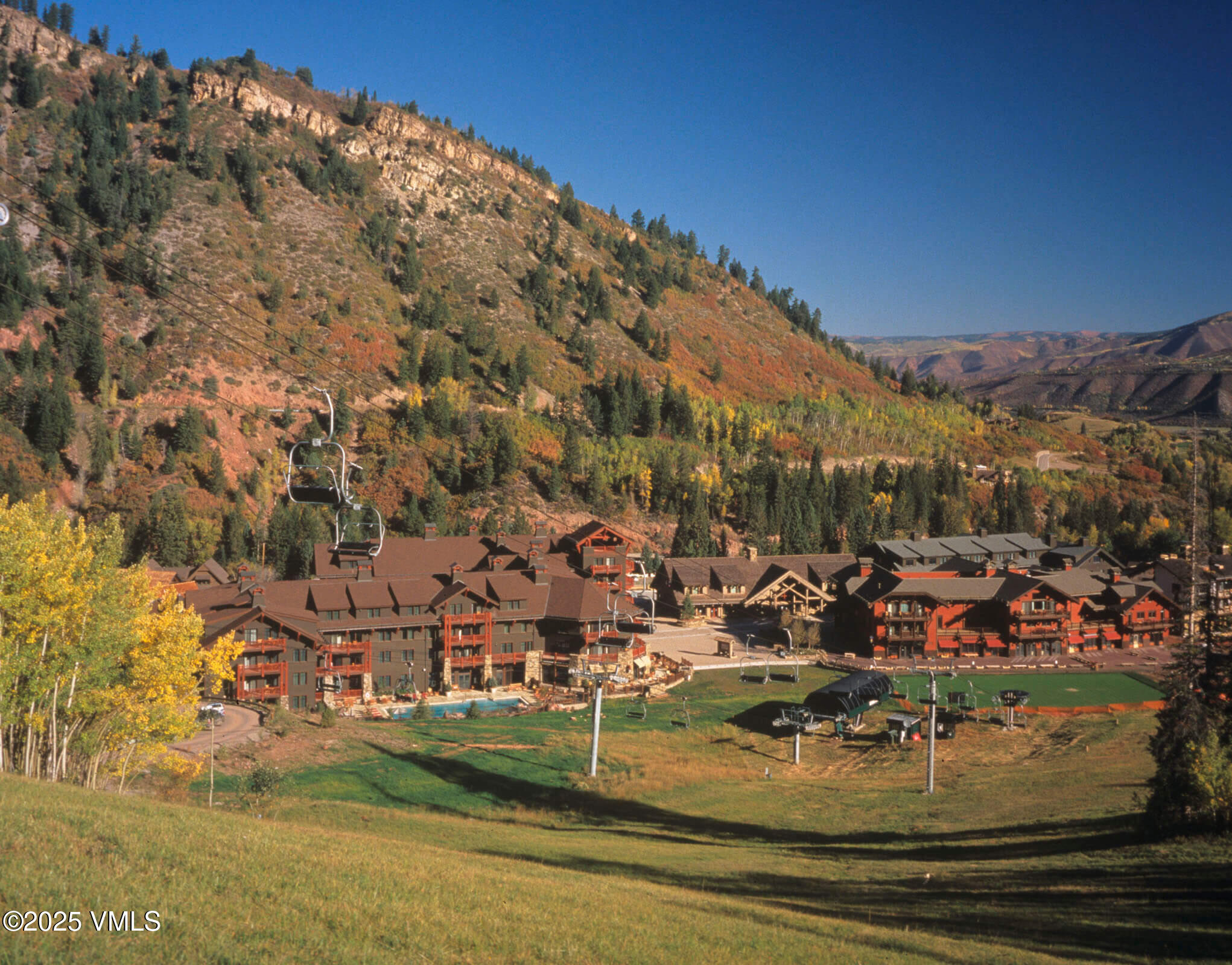 39 Boomerang Road, Unit 841114 Aspen, CO 81611 - Photo 26 of 35 Ritz Aspen Highlands aerial view
