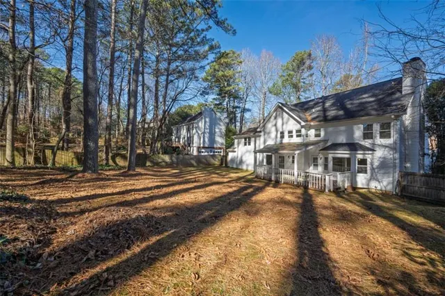 a view of road with trees