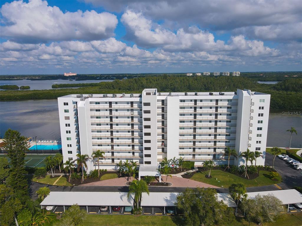 9397 Midnight Pass Road, Unit 501 Sarasota, FL 34242 - Photo 35 of 45 a view of a city with tall buildings