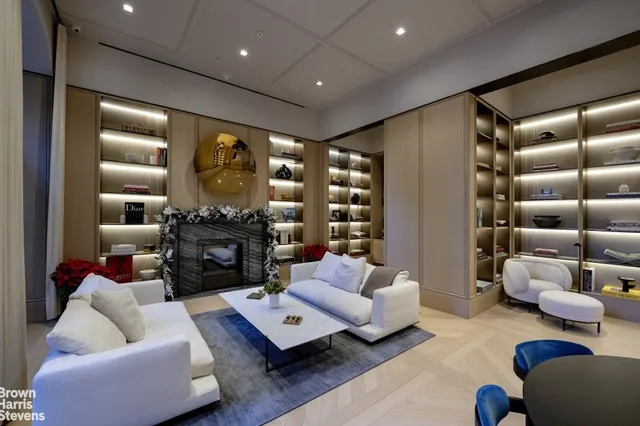 a projector room with furniture and screen