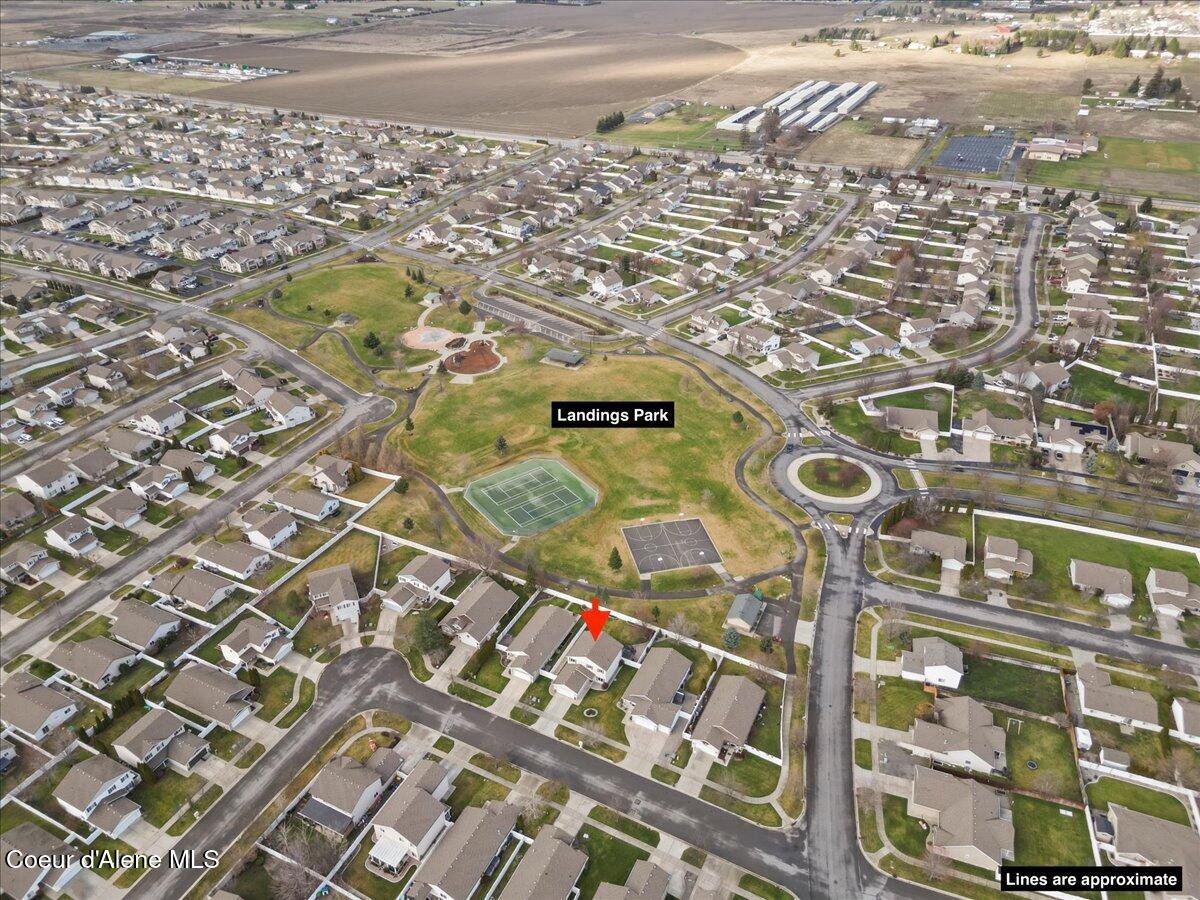 3483 West Lotze Loop Coeur D'Alene, ID 83815 - Photo 47 of 56 Aerial view of home & The Landings Park