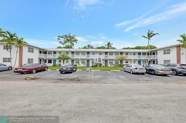 a car parked in front of a building