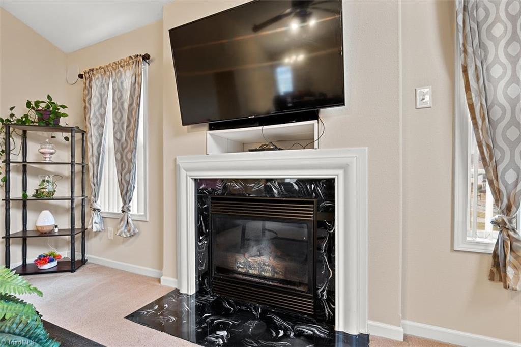 425 Camden Ridge Drive Winston-Salem, NC 27105 - Photo 5 of 11 Gas logs in fireplace.