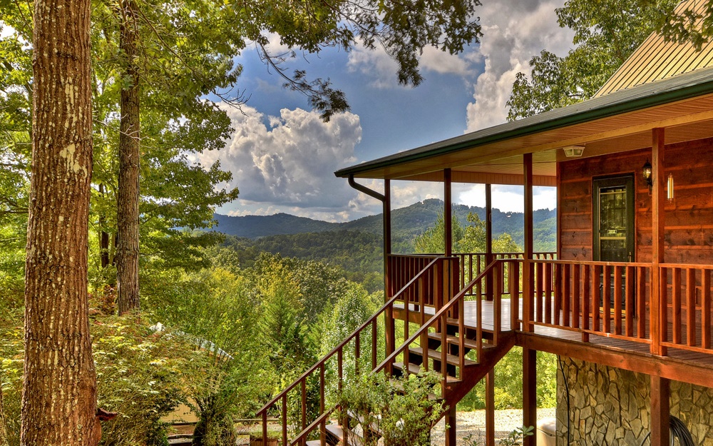 1132 Green Ridge Road Blue Ridge, GA 30513 - Photo 1 of 1 a view of balcony with a garden