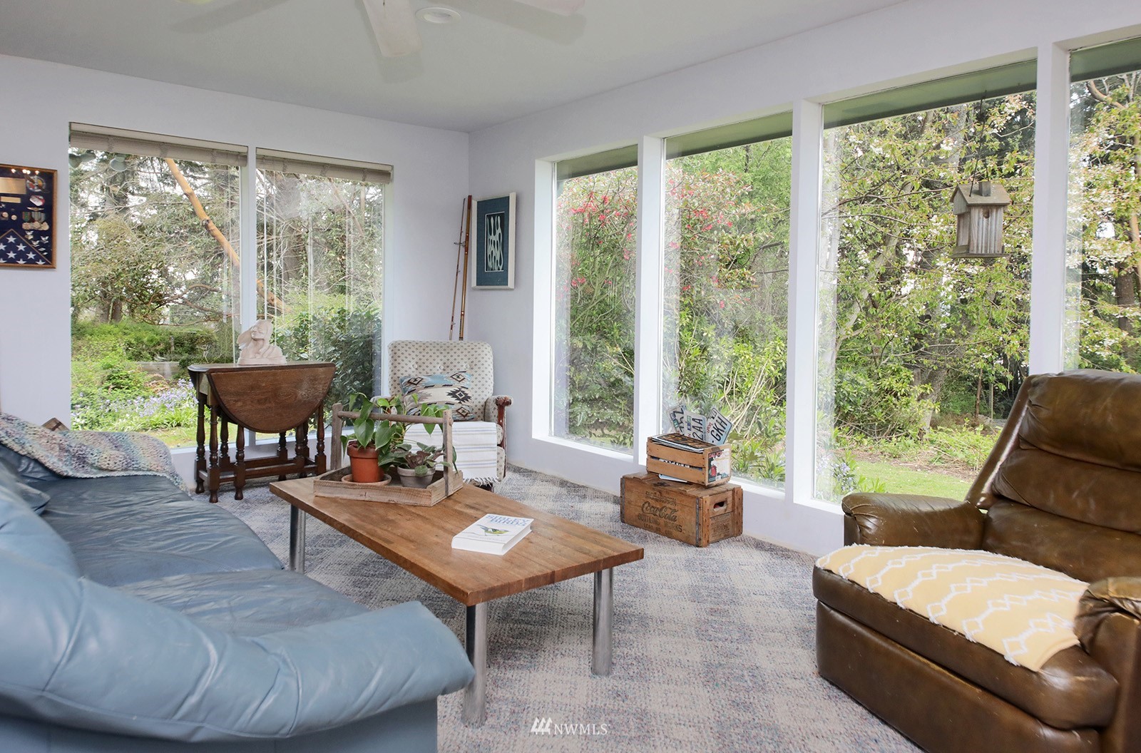 1294 Bonnie View Acres Road Oak Harbor, WA 98277 - Photo 7 of 39 a living room with furniture and a large window
