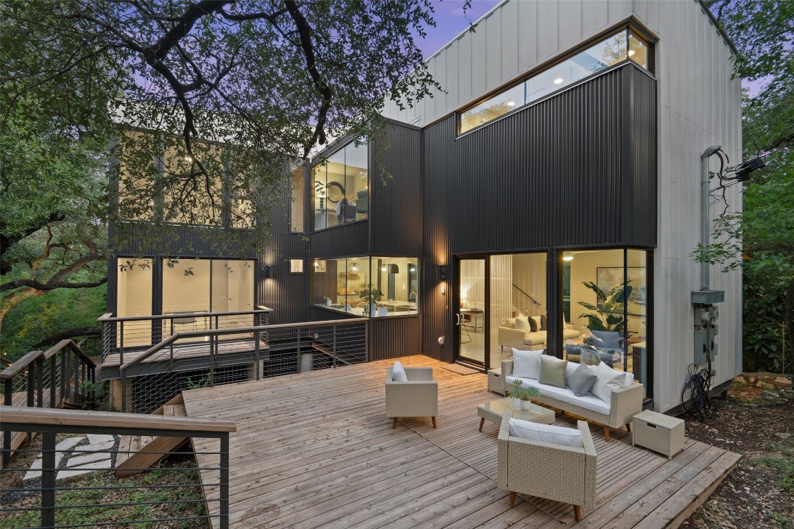 1327 Bonham Terrace, Unit B Austin, TX 78704 - Photo 1 of 1 a view of a chairs and table in the balcony