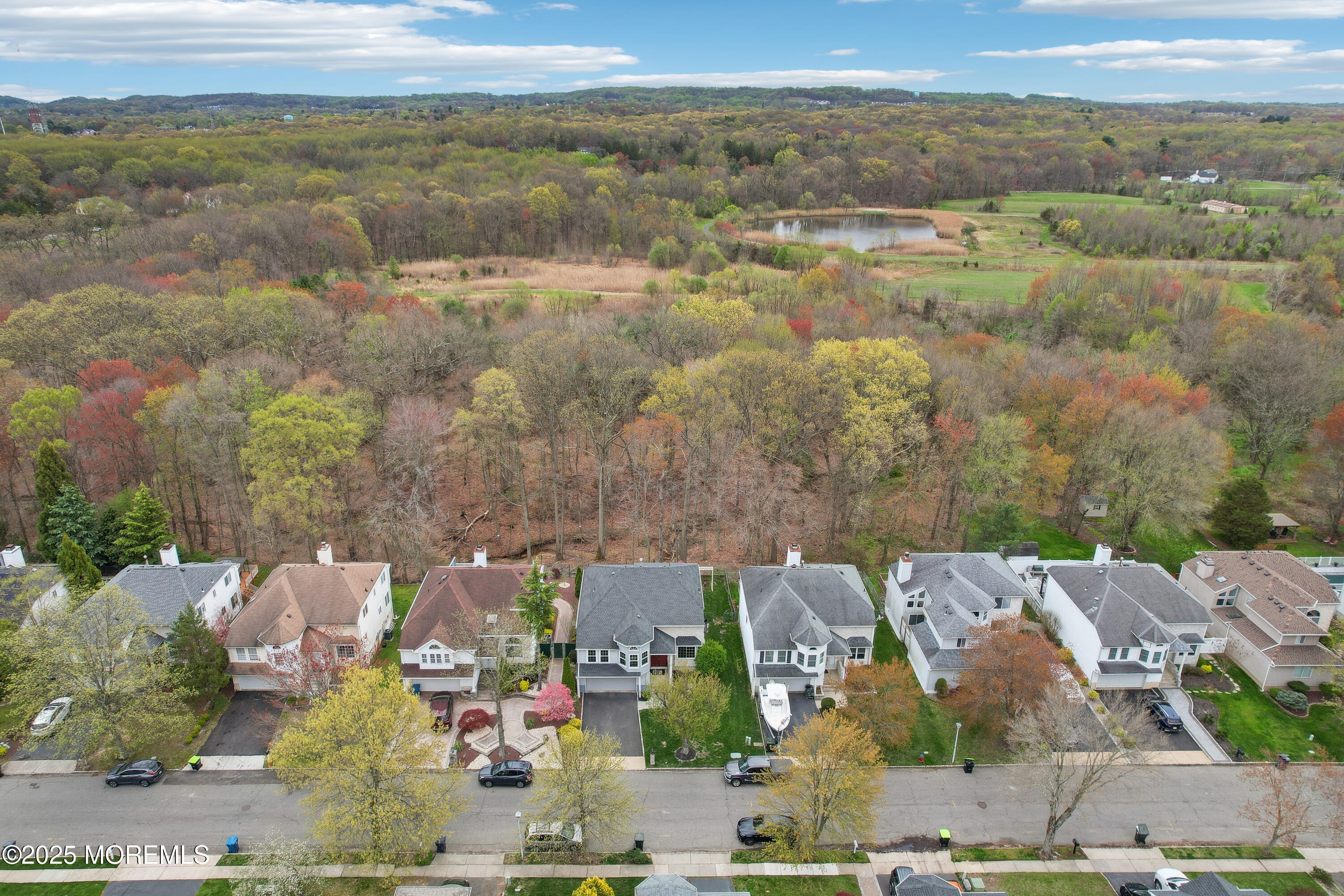 15 Pemberton Drive Matawan, NJ 07747 - Photo 52 of 67 an aerial view of a city with lots of residential buildings