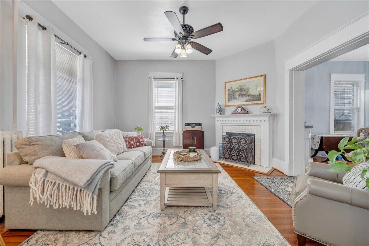 1307 Maple Avenue Southwest Roanoke, VA 24016 - Photo 15 of 53 a living room with furniture and a fireplace