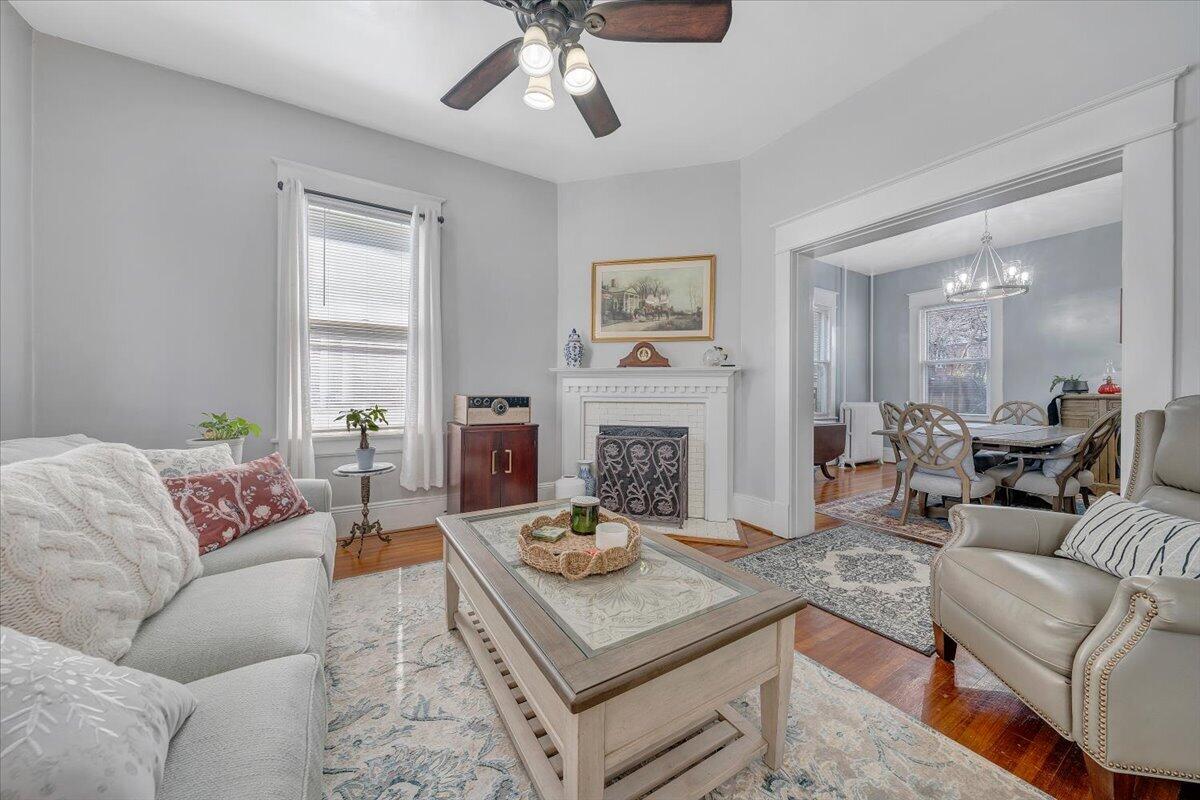 1307 Maple Avenue Southwest Roanoke, VA 24016 - Photo 16 of 53 a living room with furniture and a fireplace