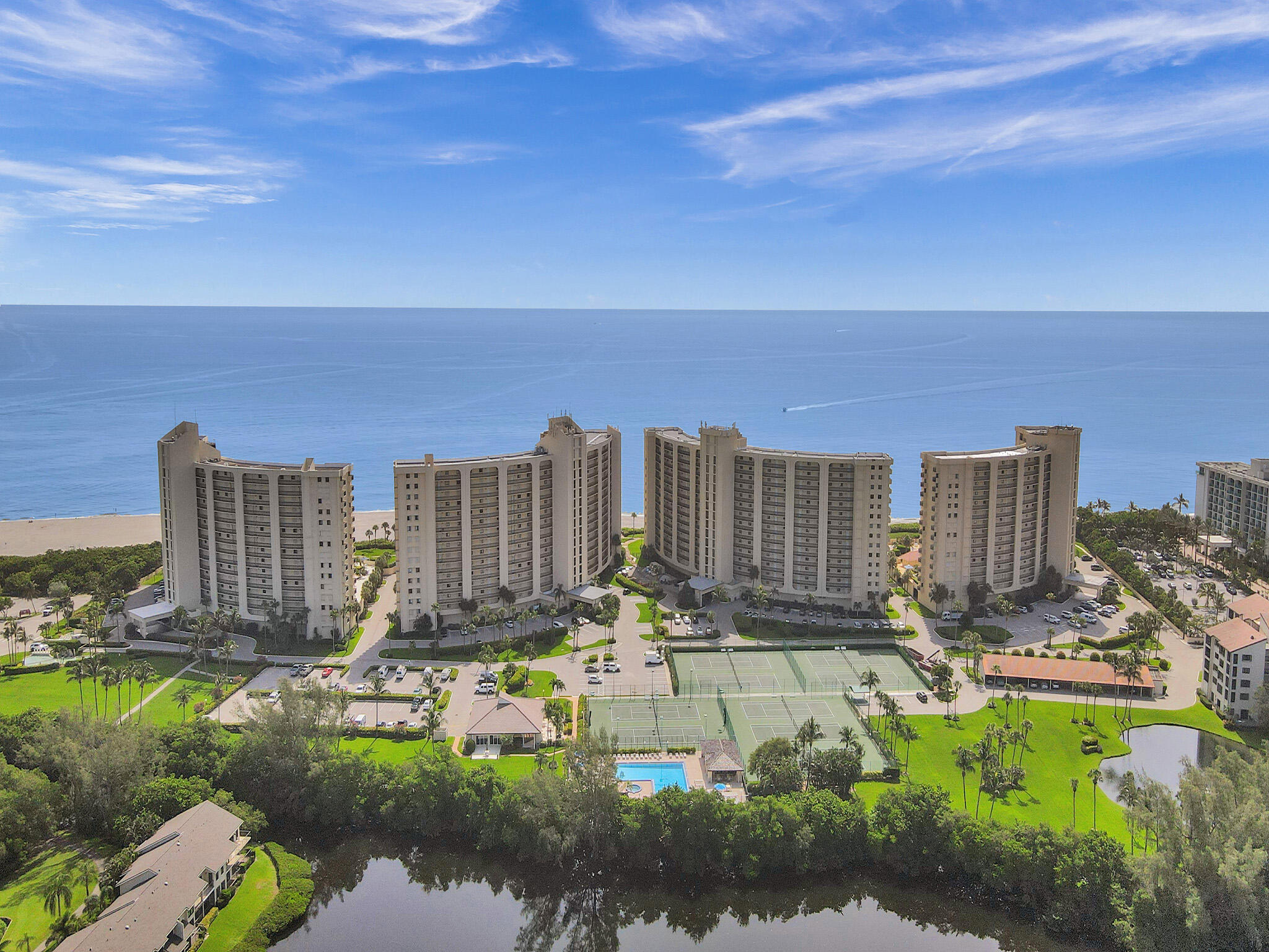 100 Ocean Trail Way, Unit 1010 Jupiter, FL 33477 - Photo 38 of 40 Ocean Trail Aerial from West