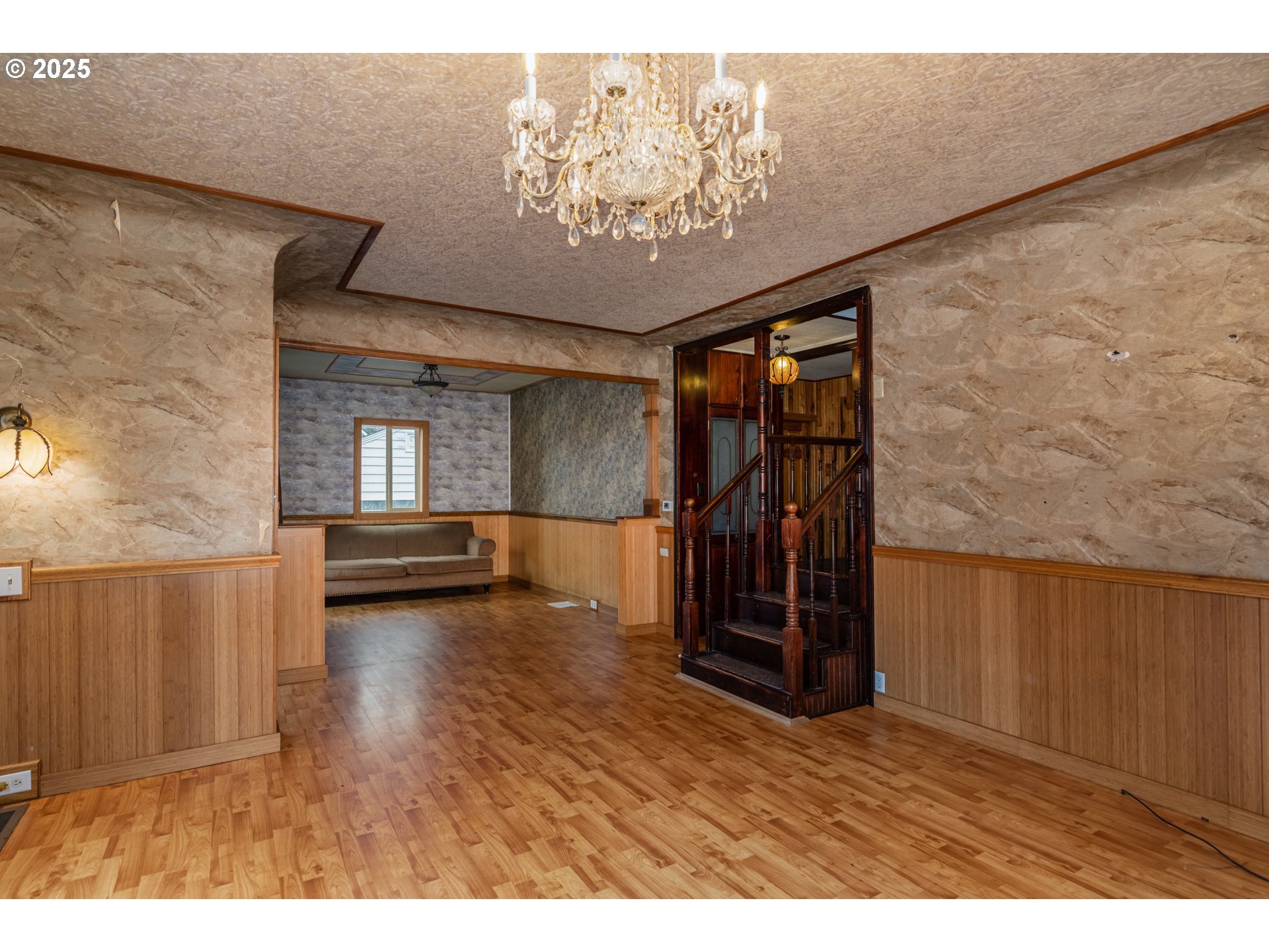 169 MacArthur Street St. Helens, OR 97051 - Photo 8 of 31 a view of empty room with wooden floor and fan
