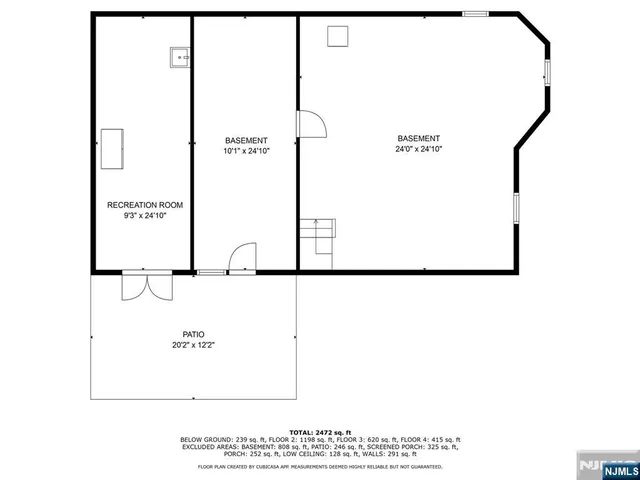 a picture of a room with wall painting