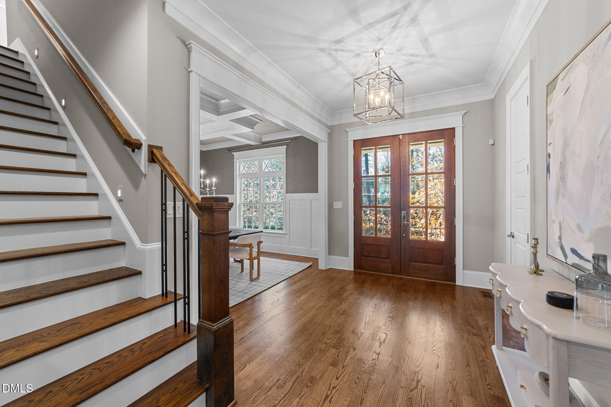 2600 Oxford Road Raleigh, NC 27608 - Photo 5 of 42 a view of entryway and hall with wooden floor