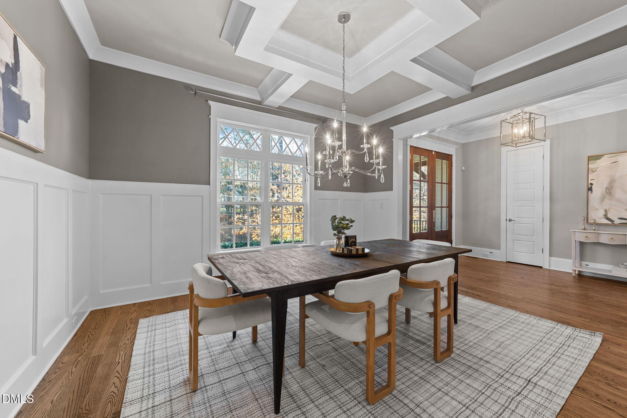 2600 Oxford Road Raleigh, NC 27608 - Photo 6 of 42 a view of a dining room with furniture window and wooden floor