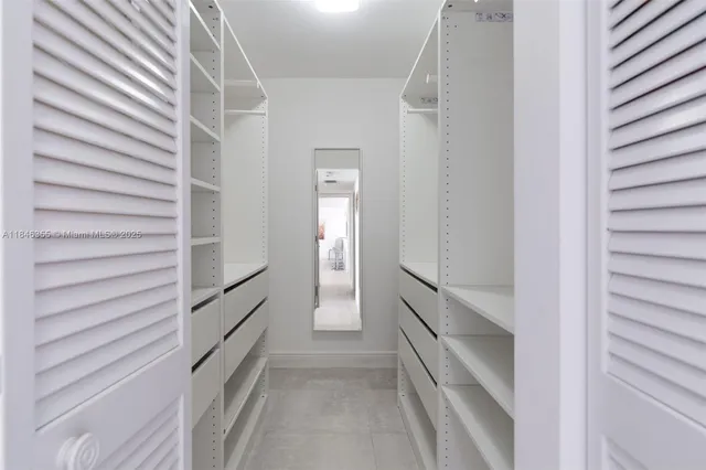 a view of walk in closet