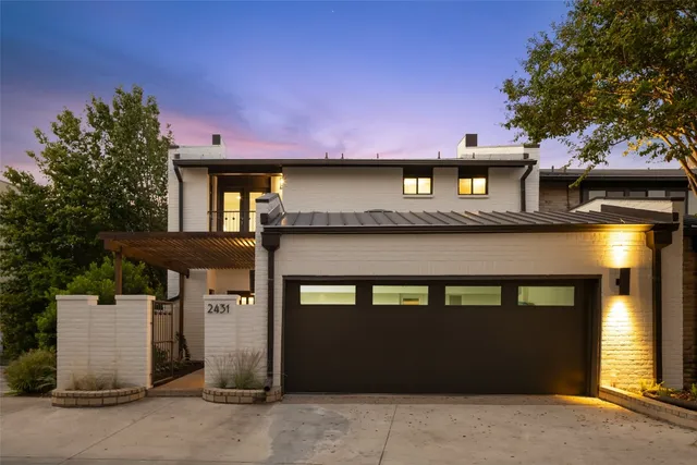 a front view of a building