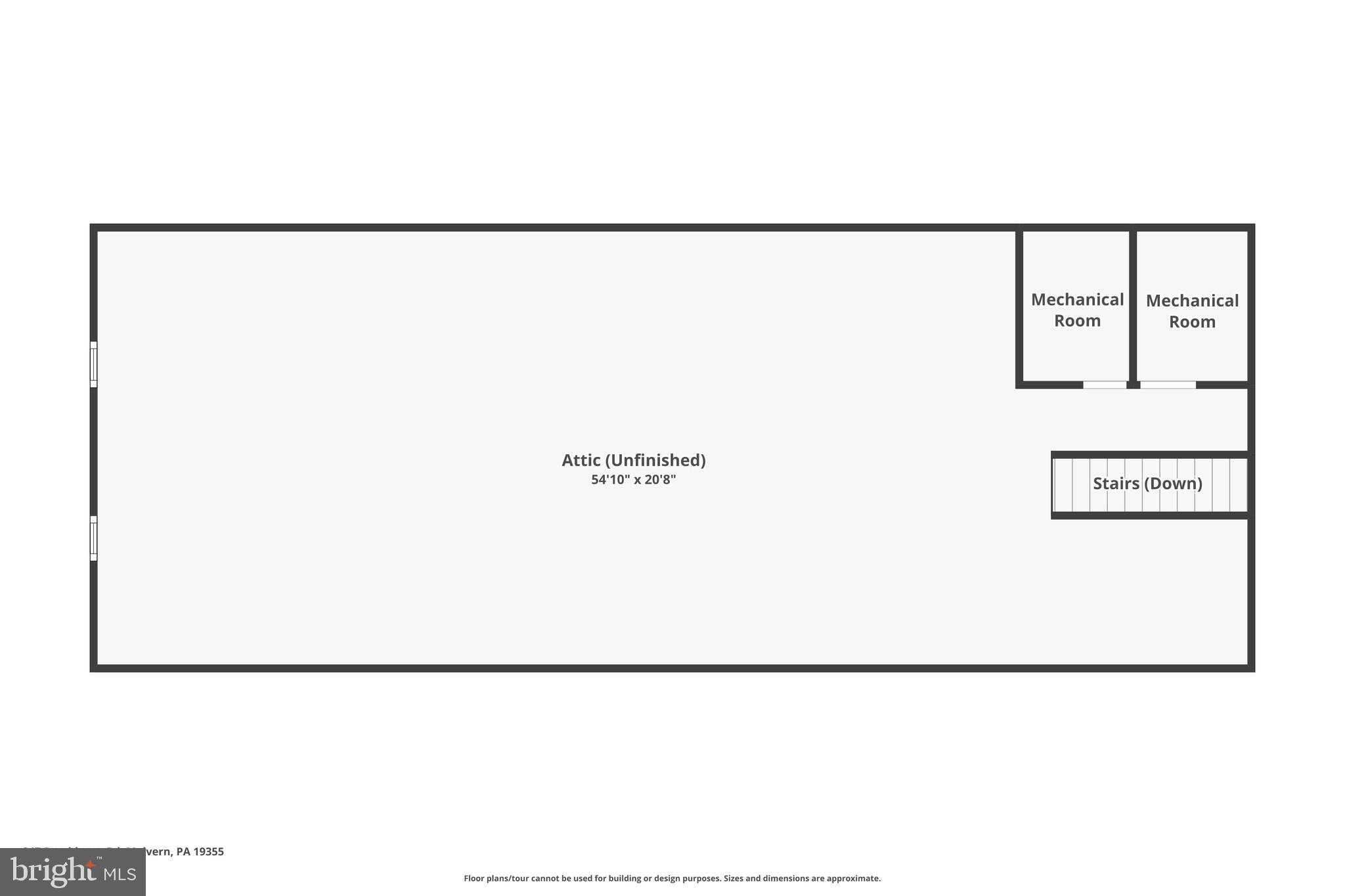 847 Providence Road Malvern, PA 19355 - Photo 77 of 81 Floor 3 - Attic - Floor Plan