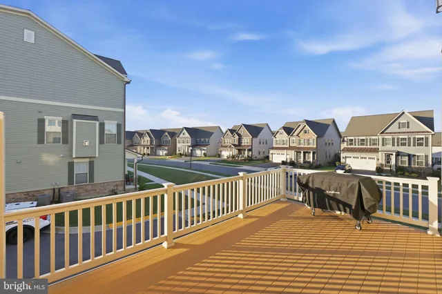 a view of balcony with furniture