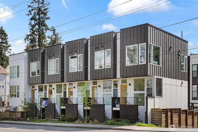 a front view of a building