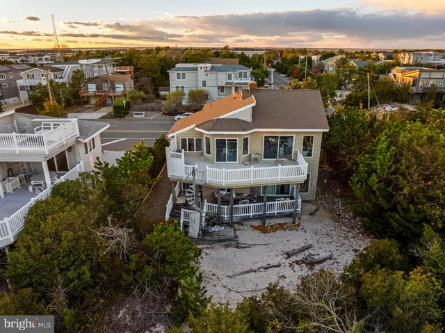 a view of a city with an ocean view